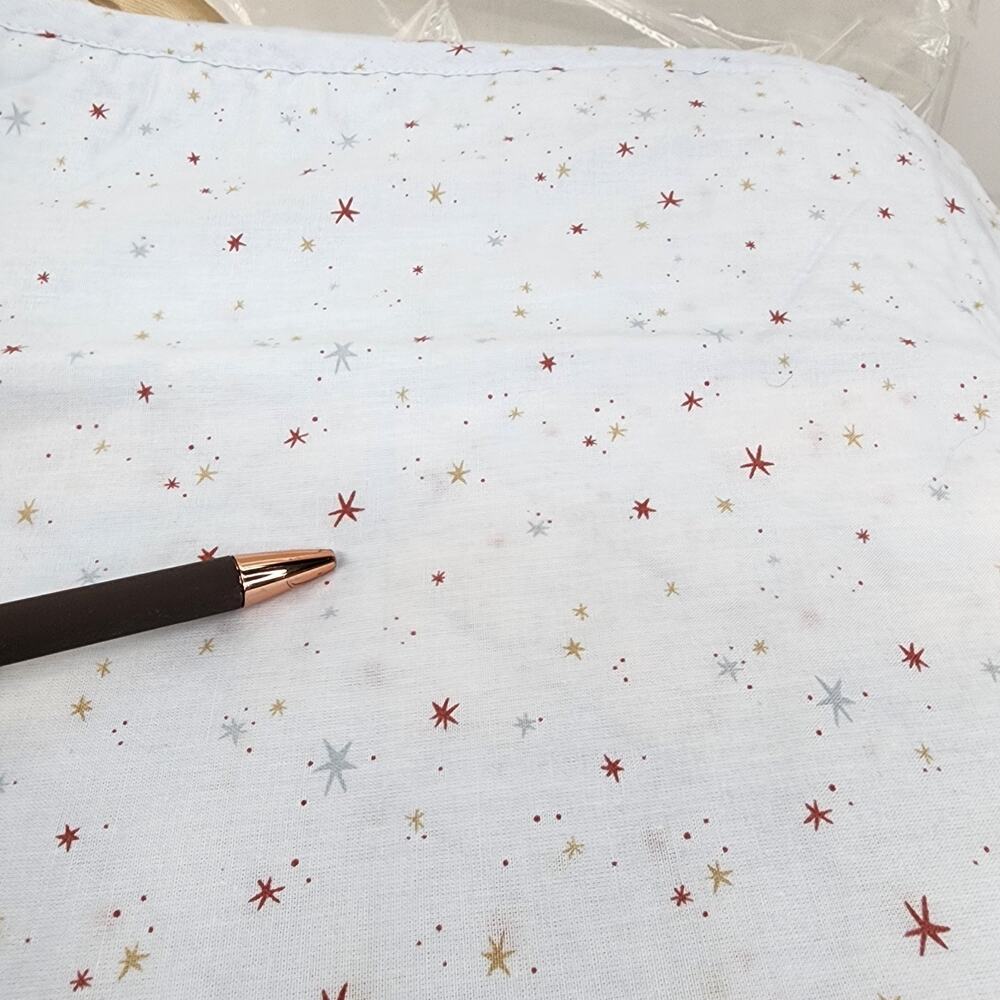 NIP LC Lauren Conrad Twin XL Quilt Set Blue Rainbow Star Organic Cotton - Picture 7 of 10